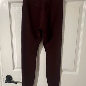 Nike Red Leggings Stretchy Athletic Bottoms
